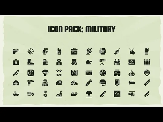 ICON PACK: MILITARY