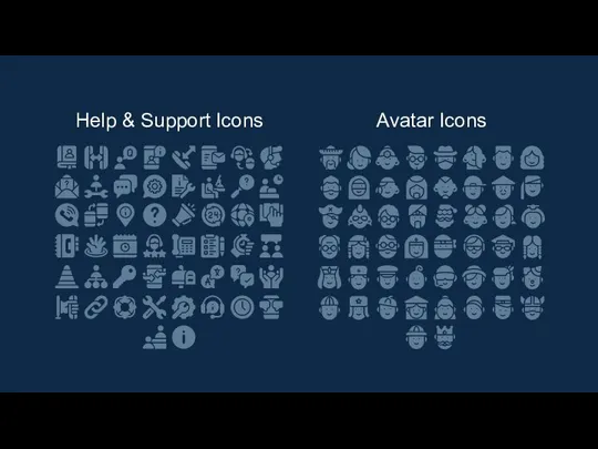 Help & Support Icons Avatar Icons