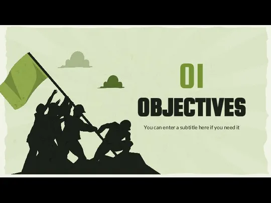 OBJECTIVES You can enter a subtitle here if you need it 01