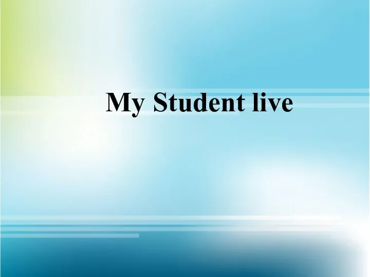 My Student live-1