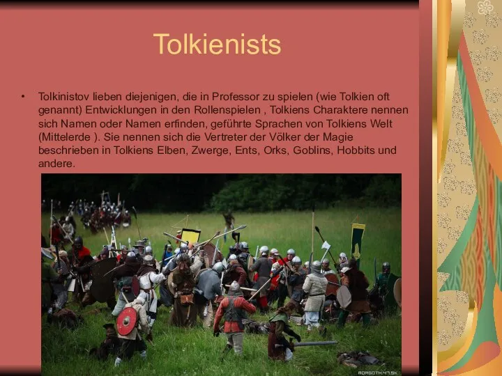 Tolkienists Tolkinistov lieben diejenigen, die in Professor zu spielen (wie Tolkien oft