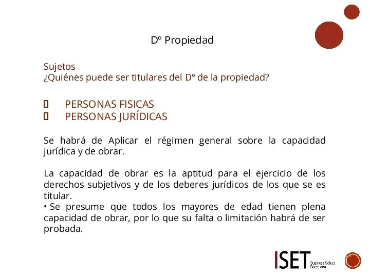 Dº Propiedad Sujetos ¿Quiénes puede ser titulares del Dº de la propiedad?