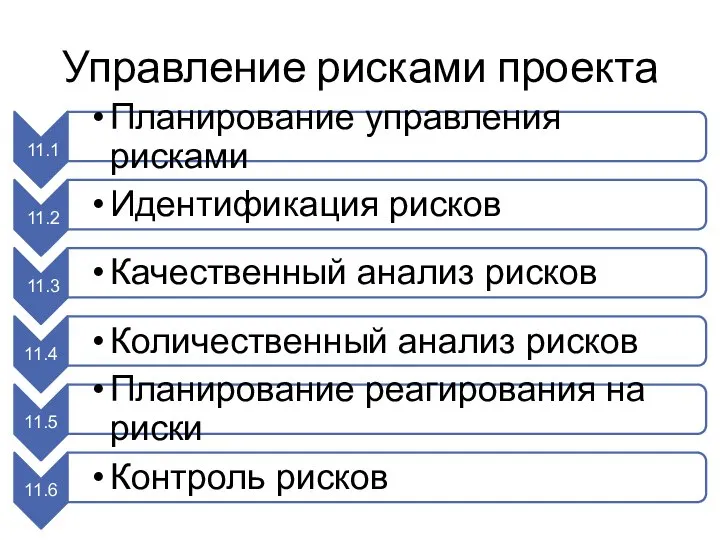 Управление рисками проекта