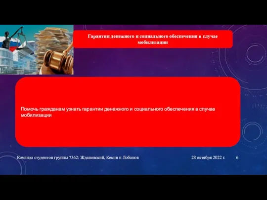 28 октября 2022 г. Команда студентов группы 7362: Ждановский, Кекин и Лобанов