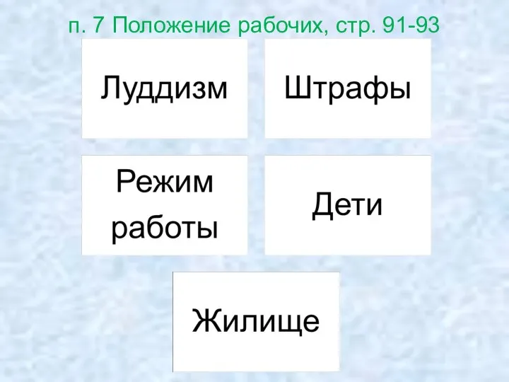 п. 7 Положение рабочих, стр. 91-93