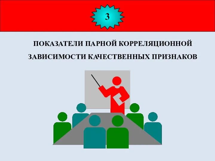 3 ПОКАЗАТЕЛИ ПАРНОЙ КОРРЕЛЯЦИОННОЙ ЗАВИСИМОСТИ КАЧЕСТВЕННЫХ ПРИЗНАКОВ