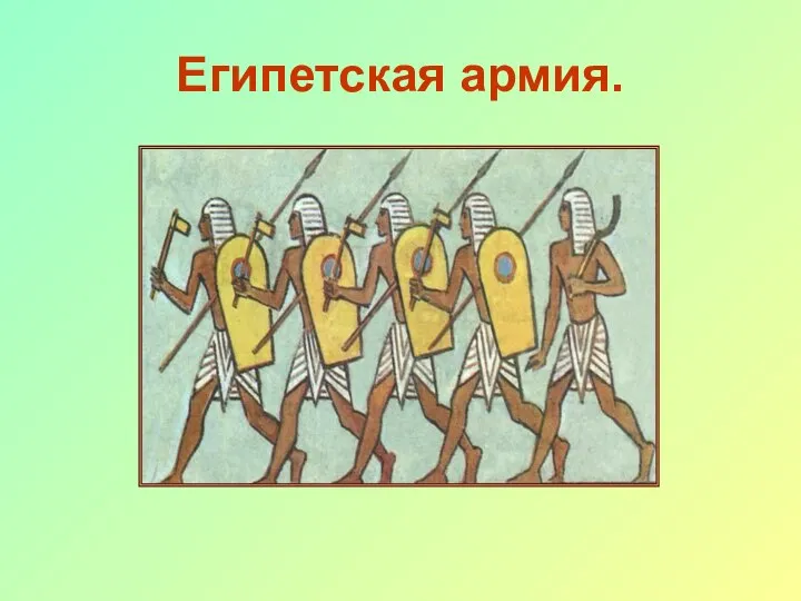 Египетская армия.