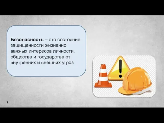 3 Безопасность – это состояние защищенности жизненно важных интересов личности, общества и