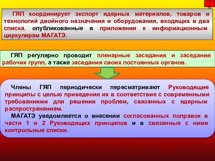 38 Члены ГЯП периодически пересматривают Руководящие принципы с целью приведения их в