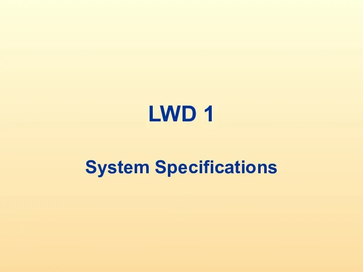 03 - System Specifications Rev B
