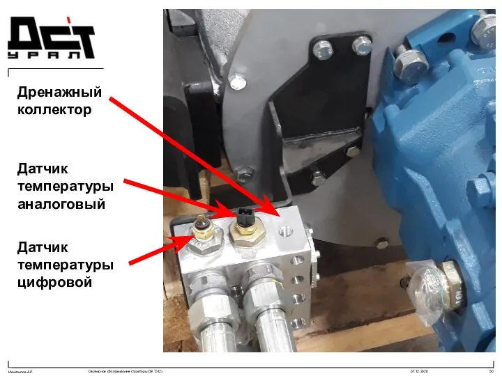 Датчик температуры аналоговый Датчик температуры цифровой Дренажный коллектор