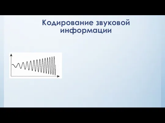 Кодирование звуковой информации