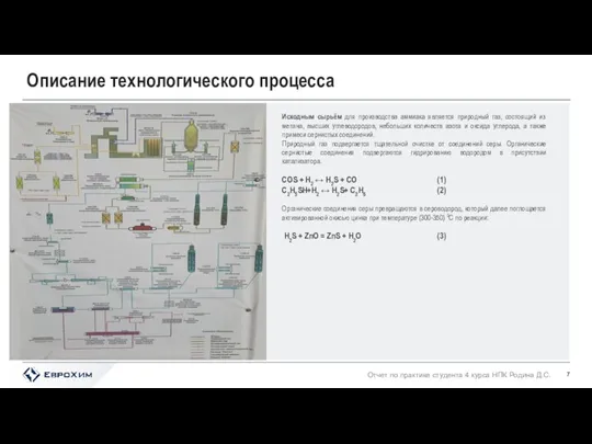 Описание технологического процесса Отчет по практике студента 4 курса НПК Родина Д.С.