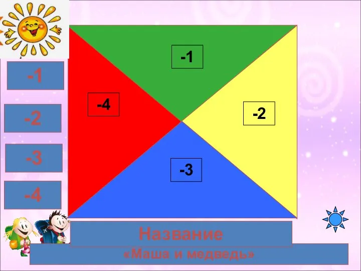 «Маша и медведь» 100 очков 36 Название -1 -2 -3 -4