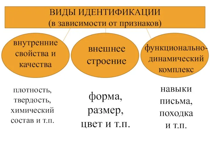 плотность, твердость, химический состав и т.п. форма, размер, цвет и т.п. навыки