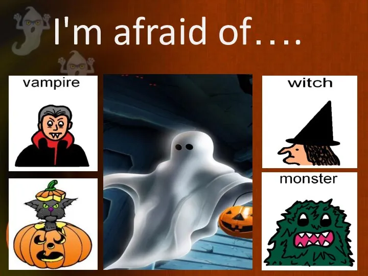 I'm afraid of….
