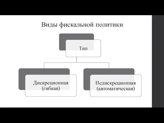 Виды фискальной политики