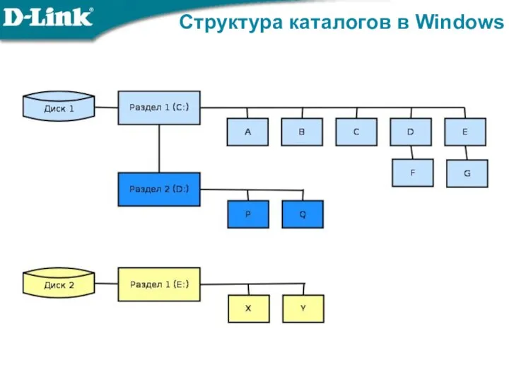 Структура каталогов в Windows