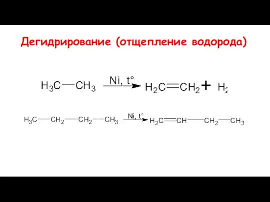 Дегидрирование (отщепление водорода)