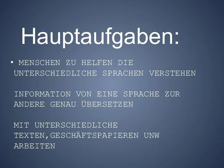 MENSCHEN ZU HELFEN DIE UNTERSCHIEDLICHE SPRACHEN VERSTEHEN INFORMATION VON EINE SPRACHE ZUR