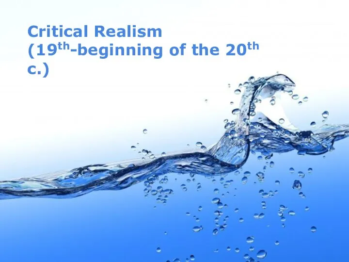 lecture 5 Critical Realism