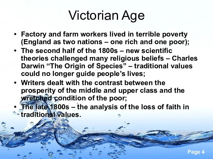 Victorian Age Factory and farm workers lived in terrible poverty (England as