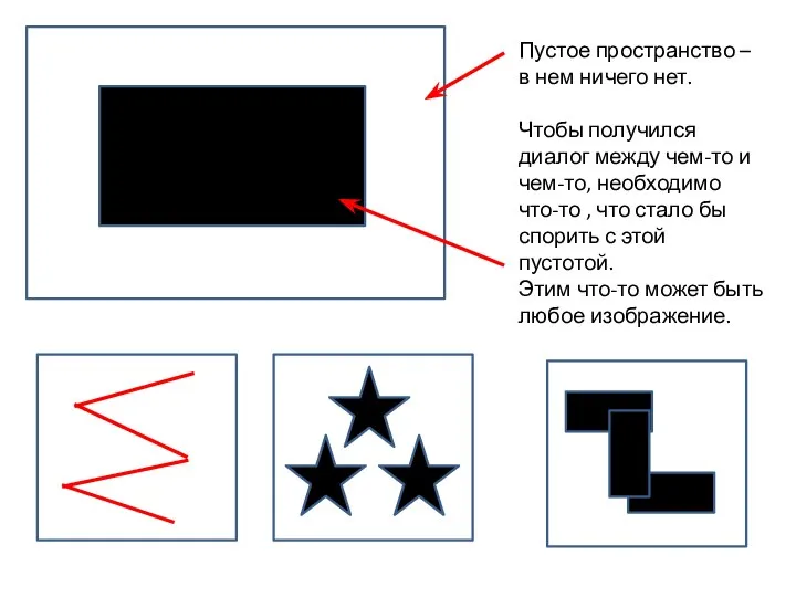 Пустое пространство – в нем ничего нет. Чтобы получился диалог между чем-то