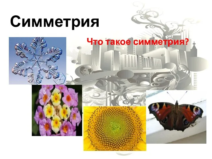 Симметрия Что такое симметрия?