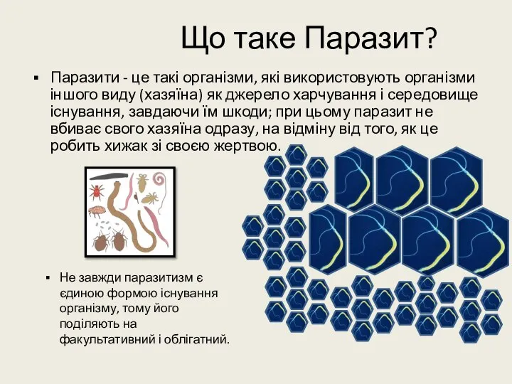 Що таке Паразит? Паразити - це такі організми, які використовують організми іншого