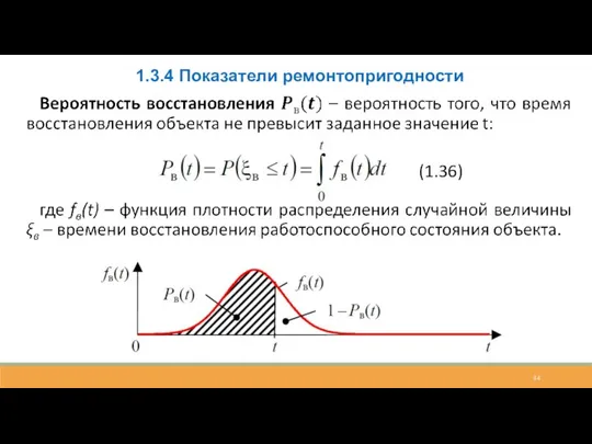 1.3.4 Показатели ремонтопригодности (1.36)