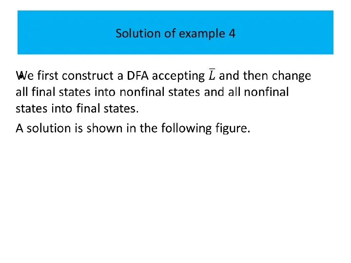 Solution of example 4