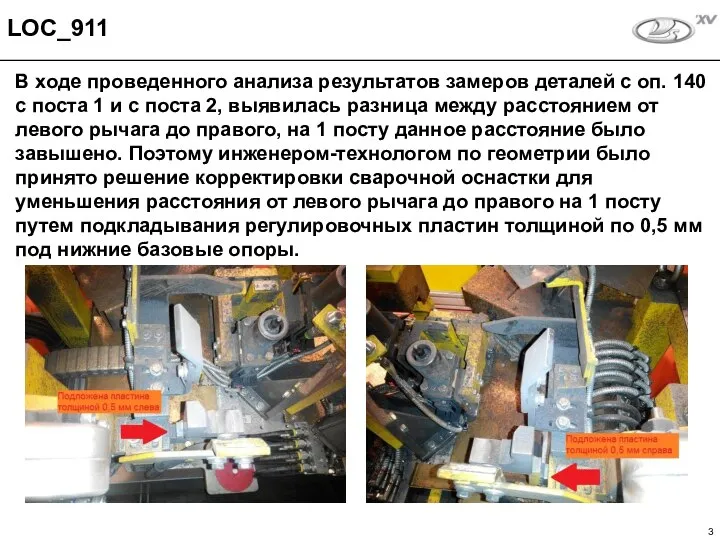 В ходе проведенного анализа результатов замеров деталей с оп. 140 с поста