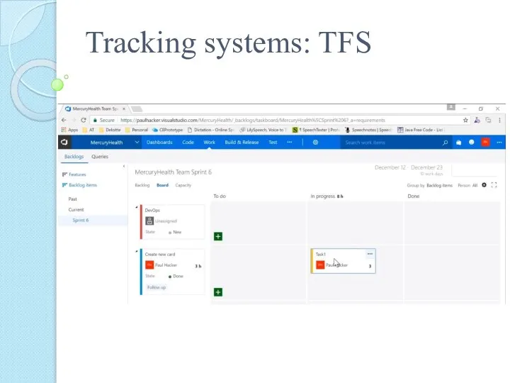 Tracking systems: TFS