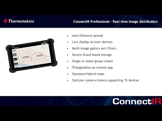 ConnectIR Professional - Real time image distribution Auto/Demand upload Live display on