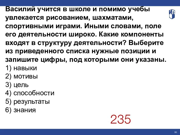 Василий учится в школе и помимо учебы увлекается рисованием, шахматами, спортивными играми.