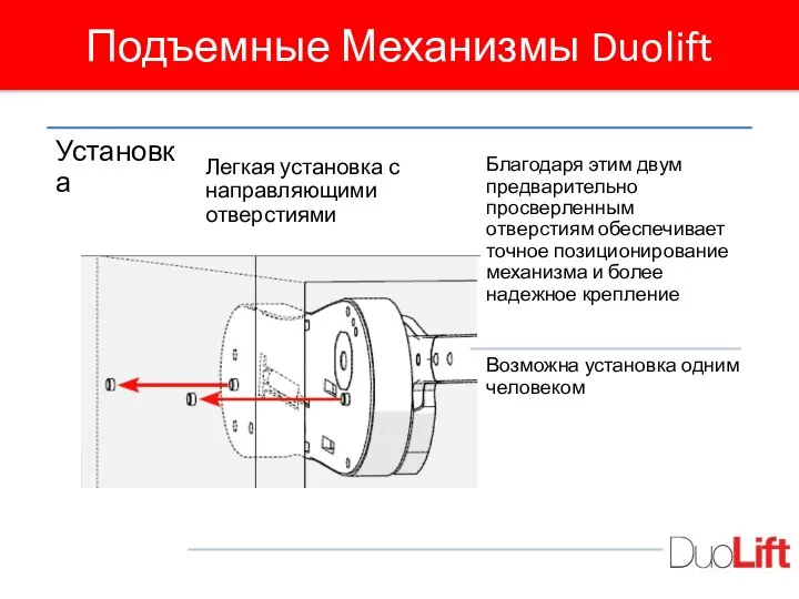 Подъемные Механизмы Duolift