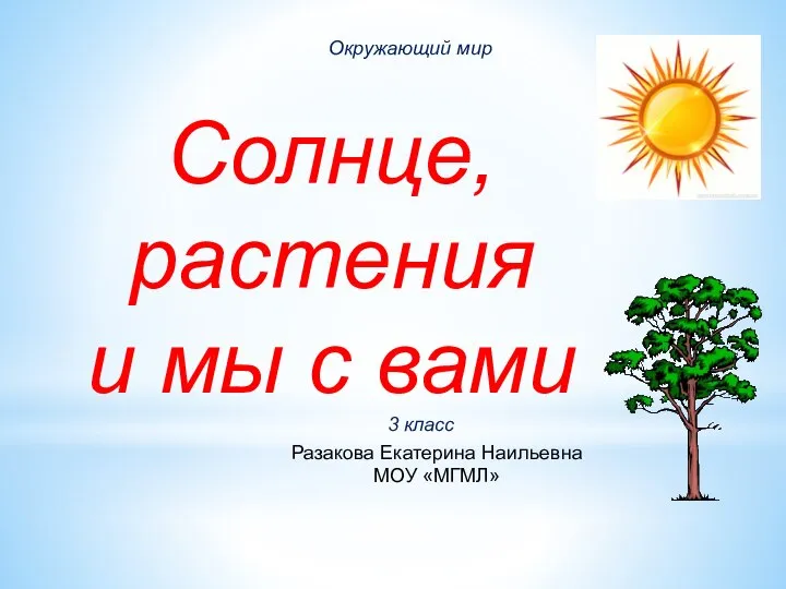 16_ОМ-3.1_ Солнце, растения и мы с вами ОБЖ Правила экологической безопасности