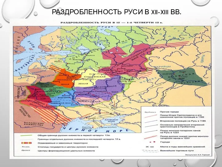 РАЗДРОБЛЕННОСТЬ РУСИ В XII-XIII ВВ.