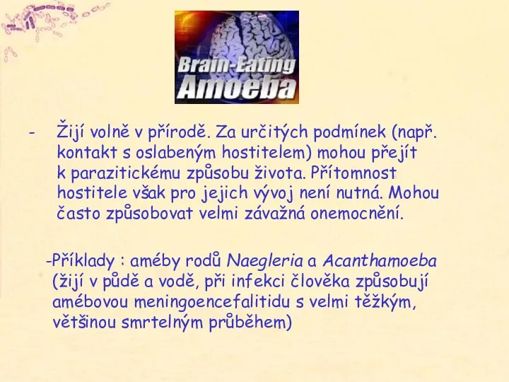 Žijí volně v přírodě. Za určitých podmínek (např. kontakt s oslabeným hostitelem)