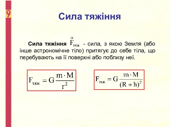 Сила тяжіння