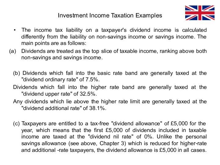 The income tax liability on a taxpayer's dividend income is calculated differently