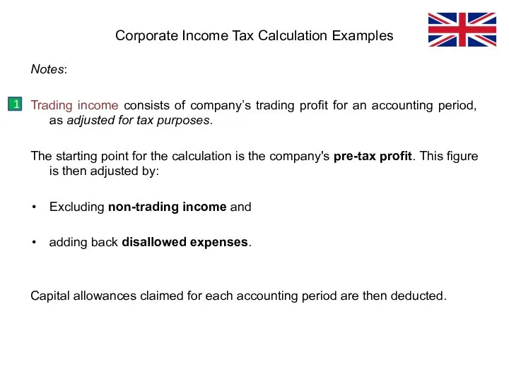 Notes: Trading income consists of company’s trading profit for an accounting period,