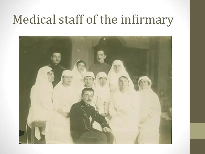 Medical staff of the infirmary