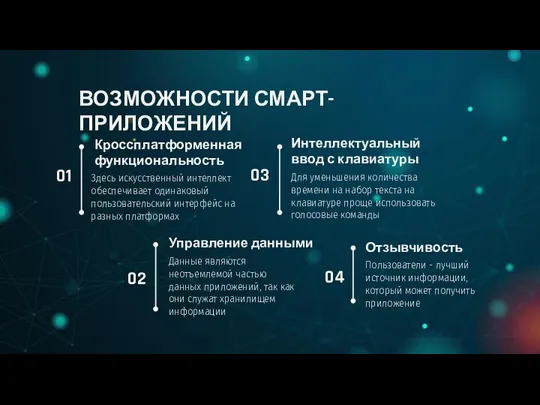 Кроссплатформенная функциональность Здесь искусственный интеллект обеспечивает одинаковый пользовательский интерфейс на разных платформах