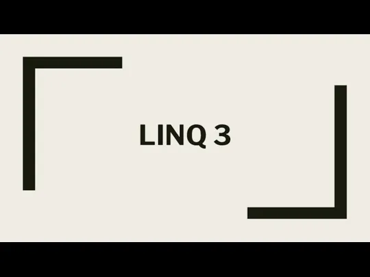 LINQ3