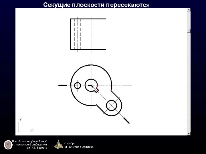 Секущие плоскости пересекаются