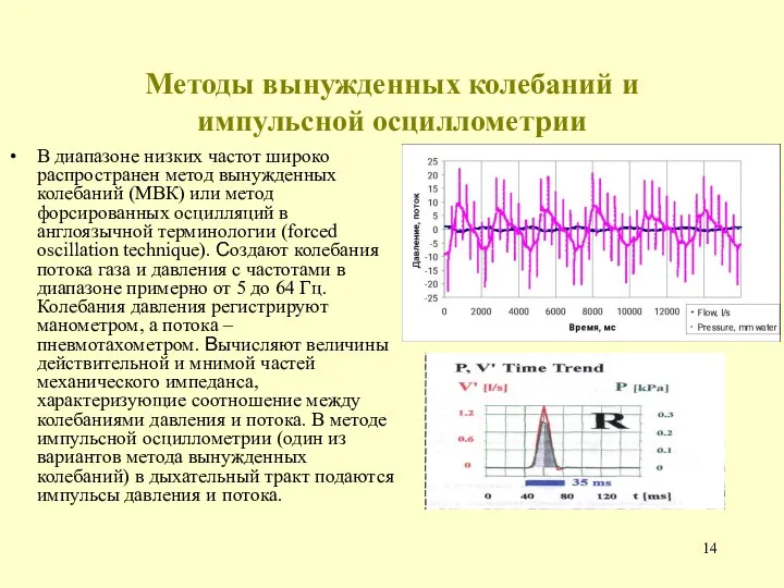 Методы вынужденных колебаний и импульсной осциллометрии В диапазоне низких частот широко распространен