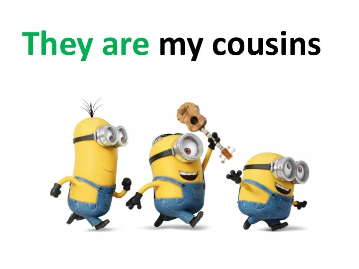 They are my cousins