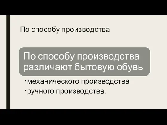 По способу производства