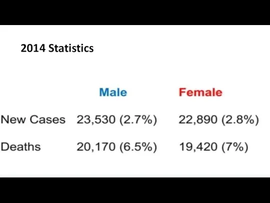 2014 Statistics